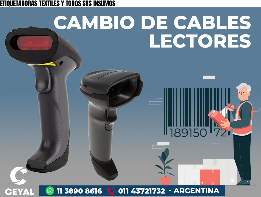 ETIQUETADORAS TEXTILES Y TODOS SUS INSUMOS