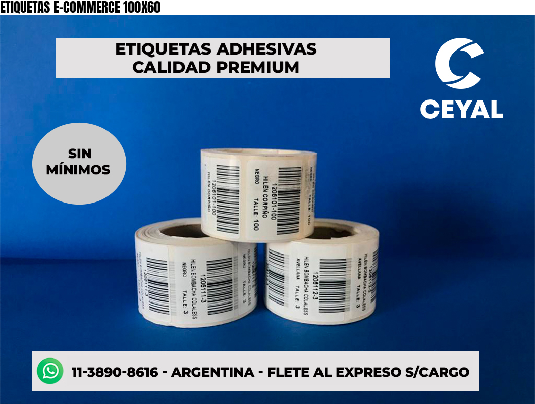 ETIQUETAS E-COMMERCE 100X60
