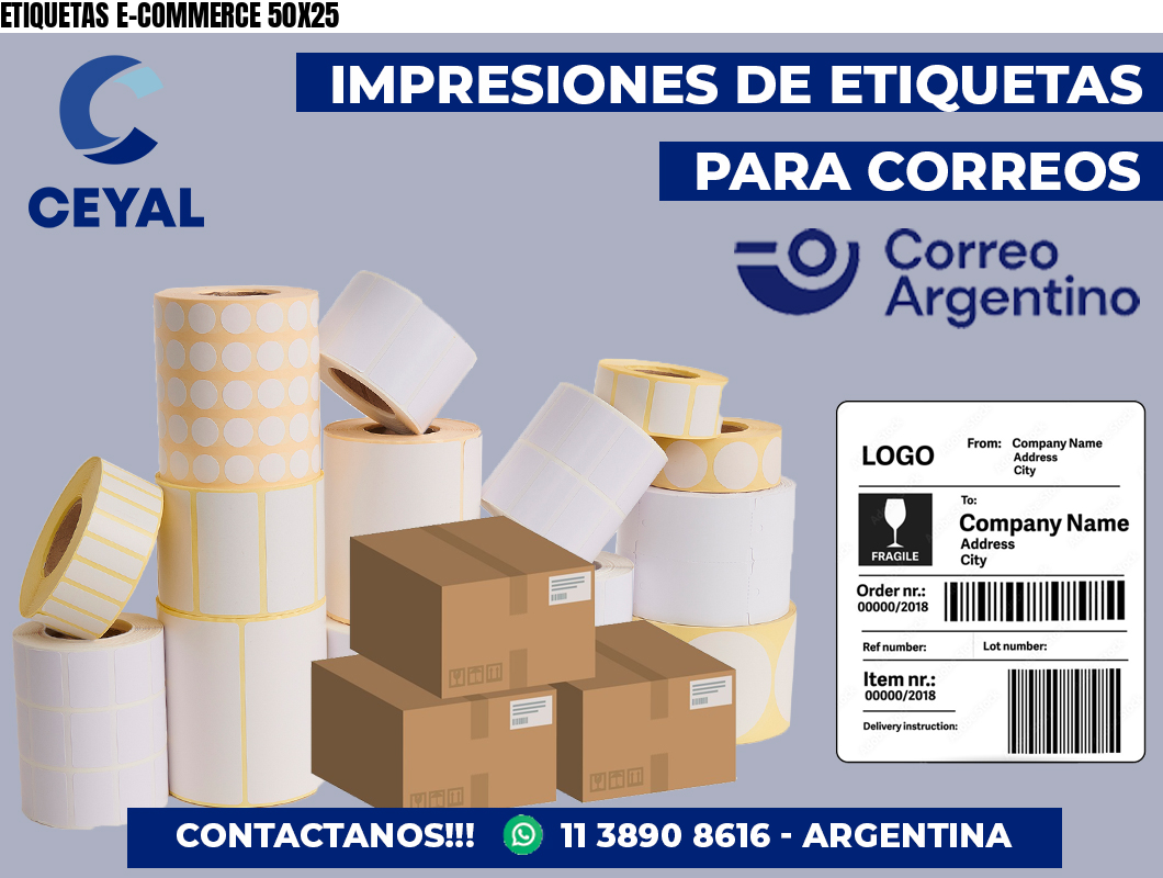 ETIQUETAS E-COMMERCE 50X25