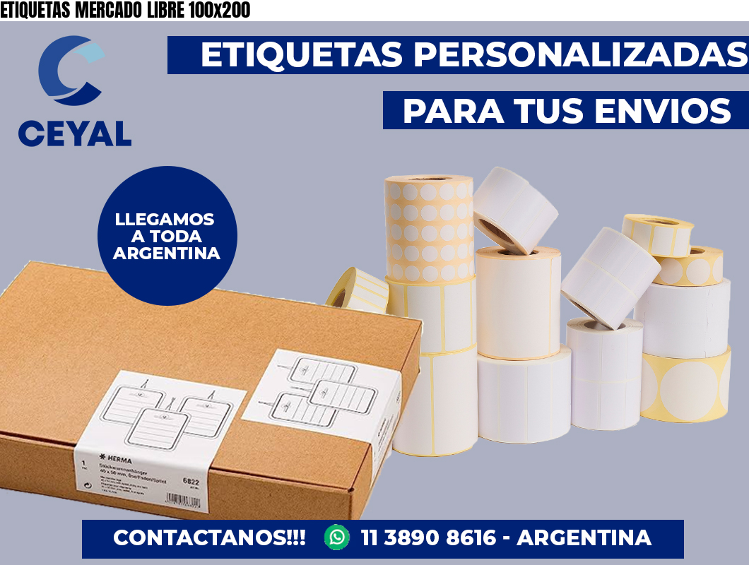 ETIQUETAS MERCADO LIBRE 100×200