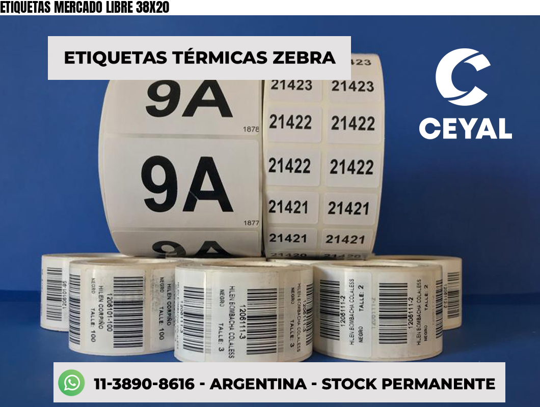 ETIQUETAS MERCADO LIBRE 38X20