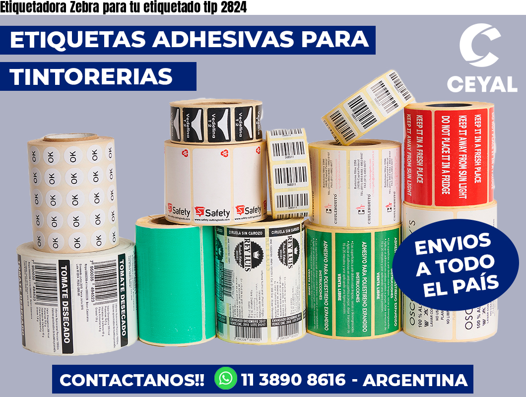 Etiquetadora Zebra para tu etiquetado tlp 2824