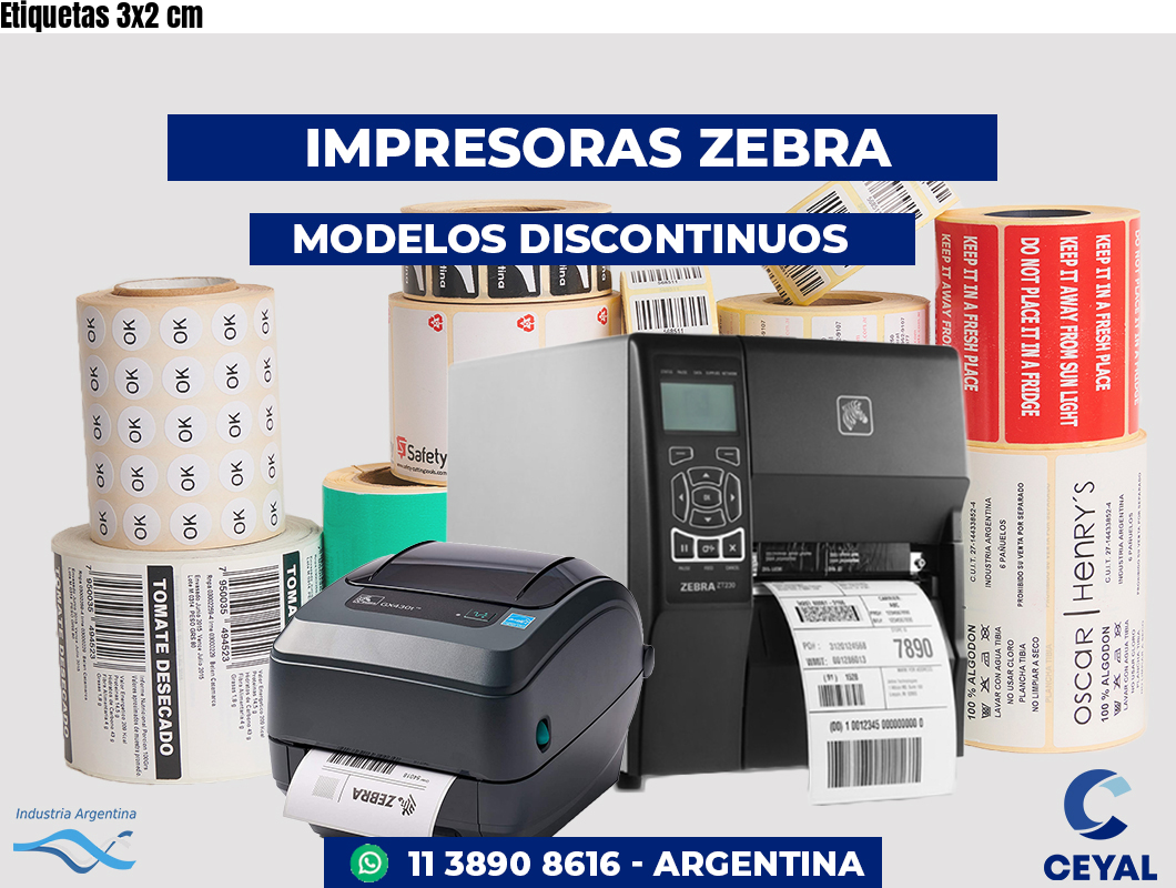 Etiquetas 3x2 cm