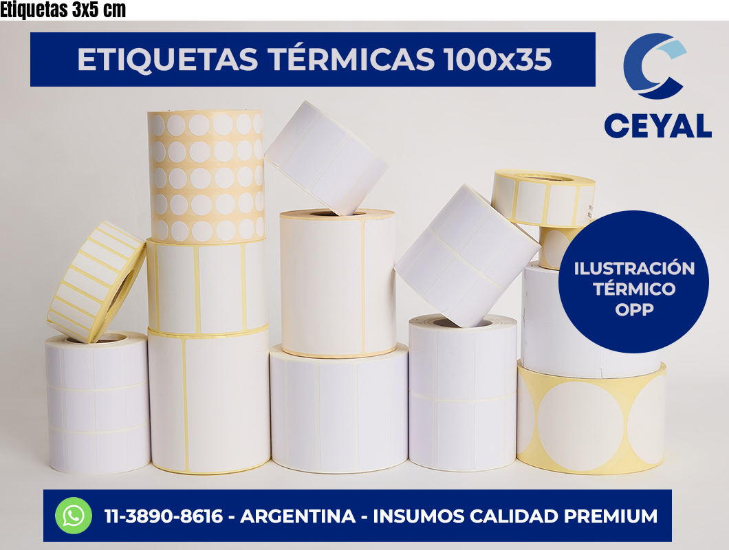 Etiquetas 3×5 cm