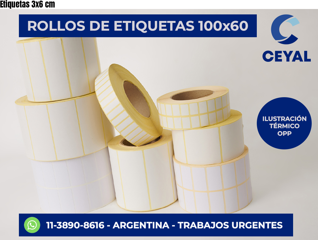 Etiquetas 3×6 cm