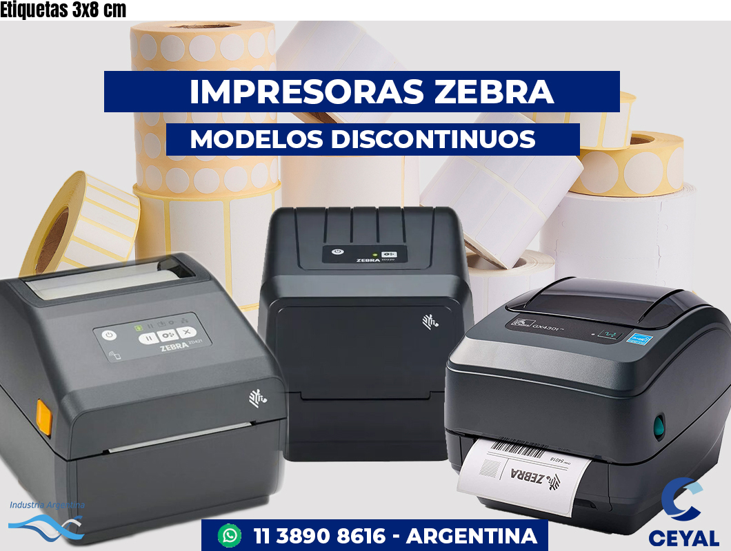 Etiquetas 3x8 cm