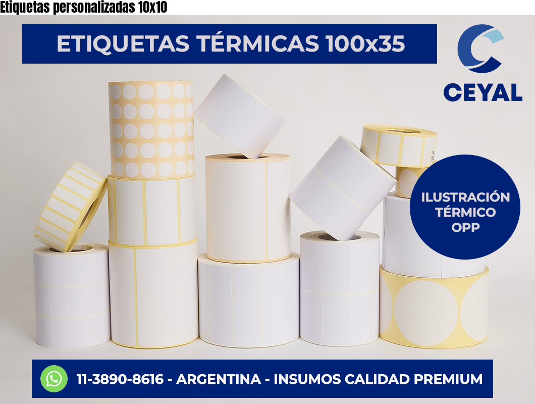 Etiquetas personalizadas 10×10