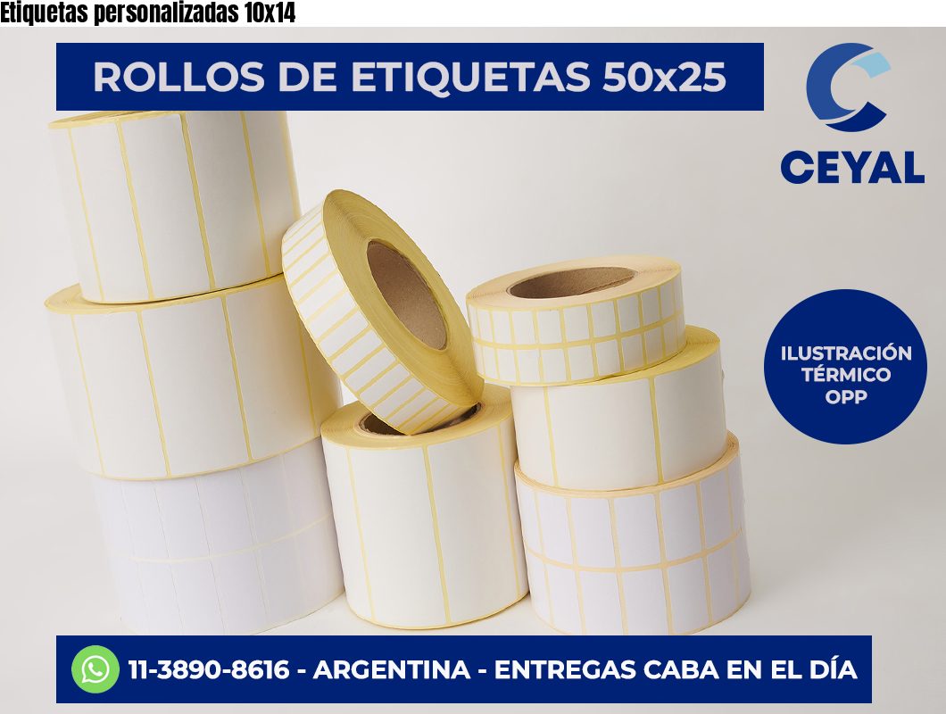 Etiquetas personalizadas 10×14