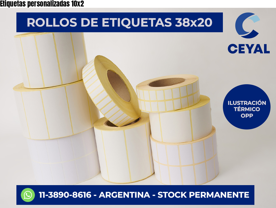 Etiquetas personalizadas 10×2