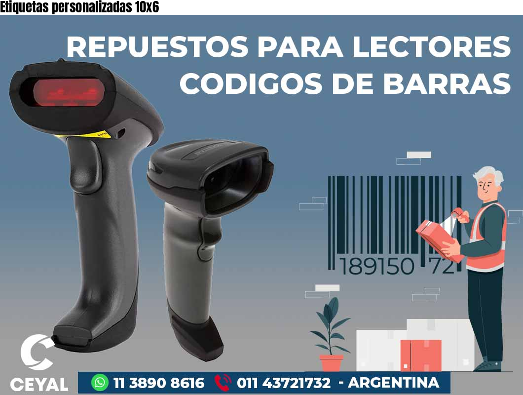 Etiquetas personalizadas 10x6