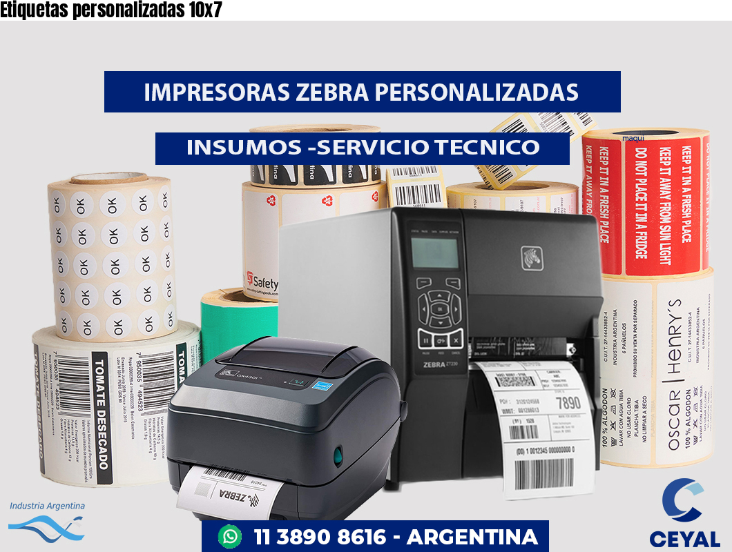 Etiquetas personalizadas 10x7