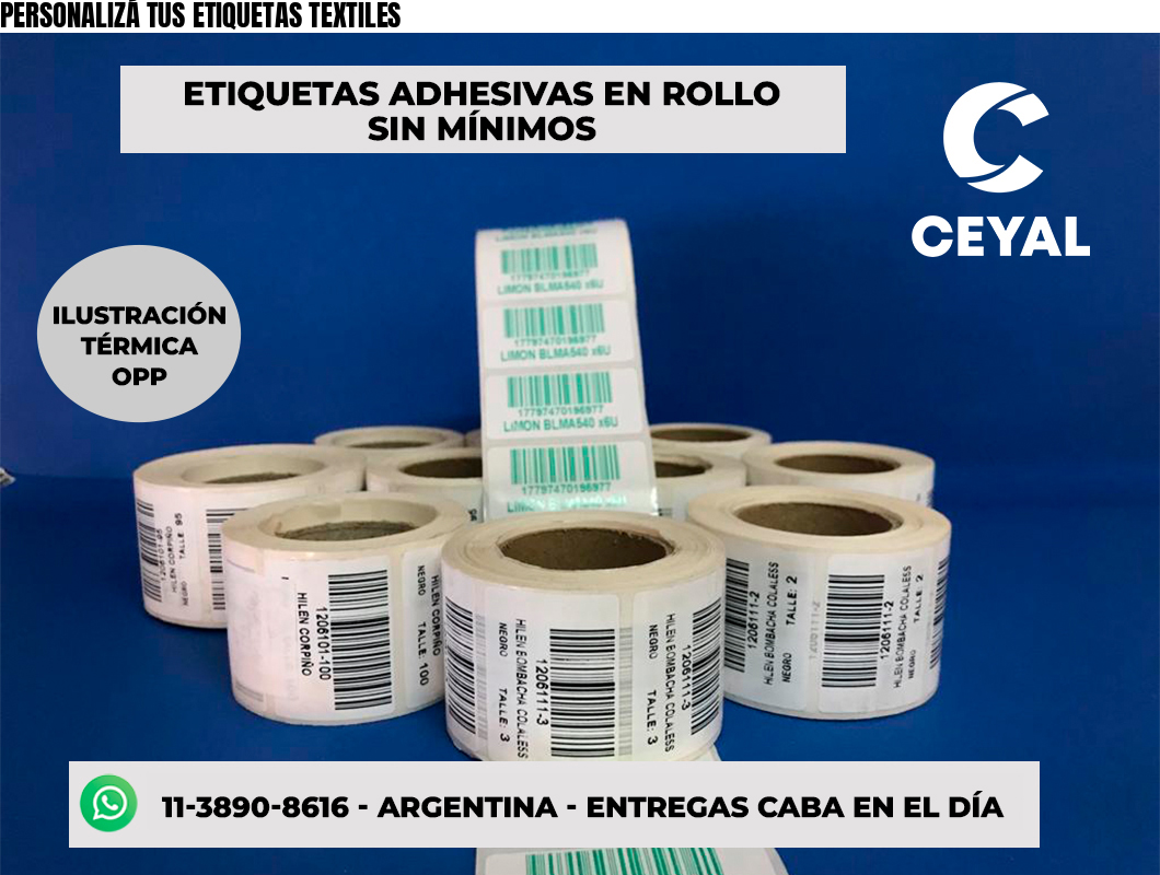 PERSONALIZÁ TUS ETIQUETAS TEXTILES