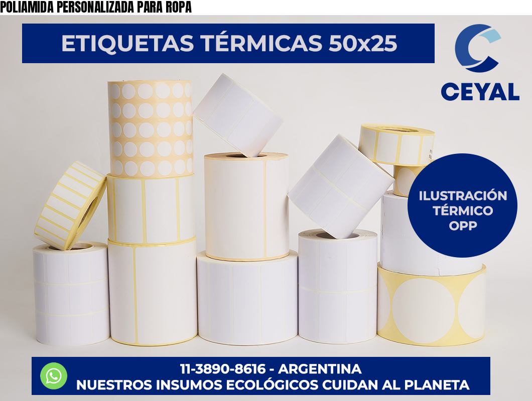 POLIAMIDA PERSONALIZADA PARA ROPA