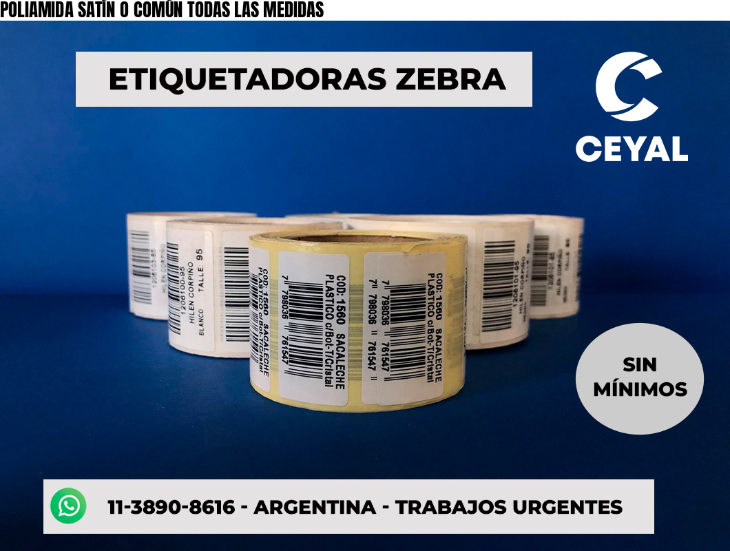POLIAMIDA SATÍN O COMÚN TODAS LAS MEDIDAS