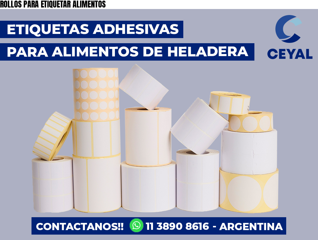 ROLLOS PARA ETIQUETAR ALIMENTOS