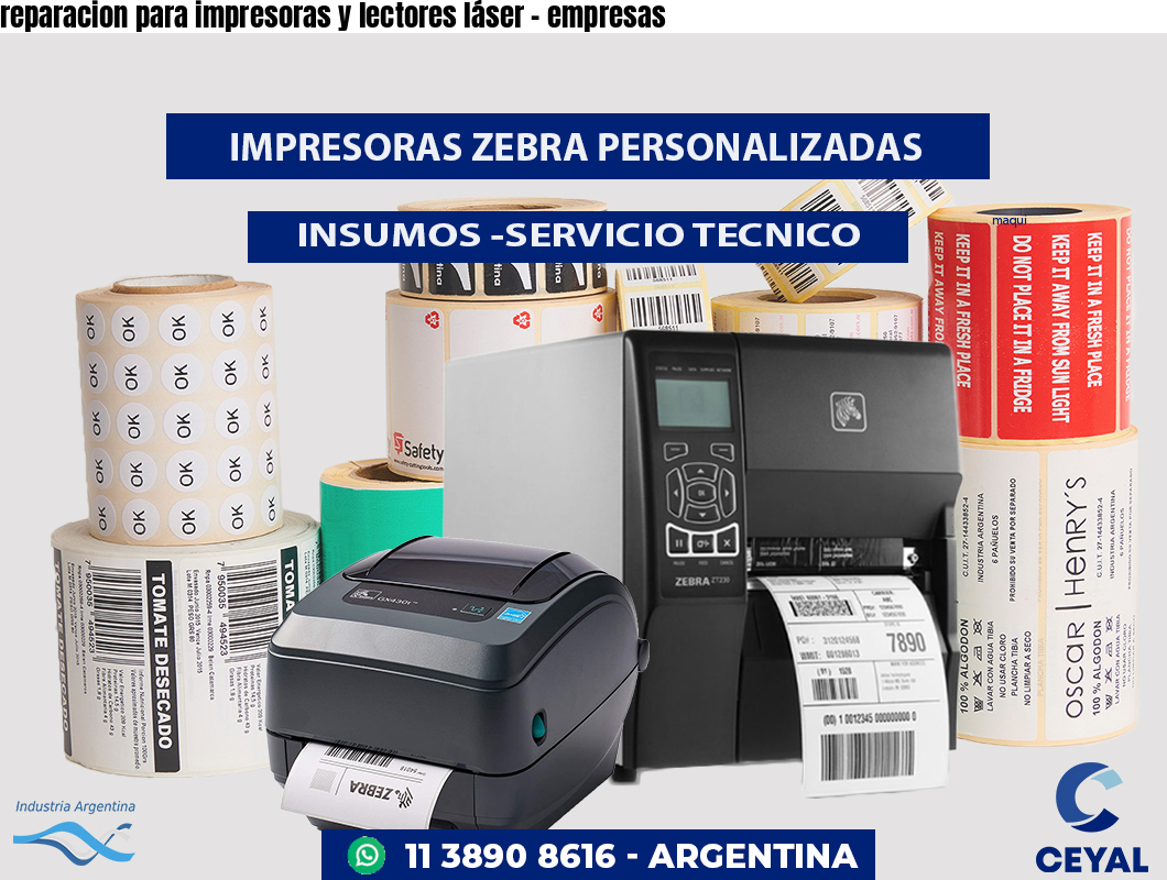reparacion para impresoras y lectores láser - empresas