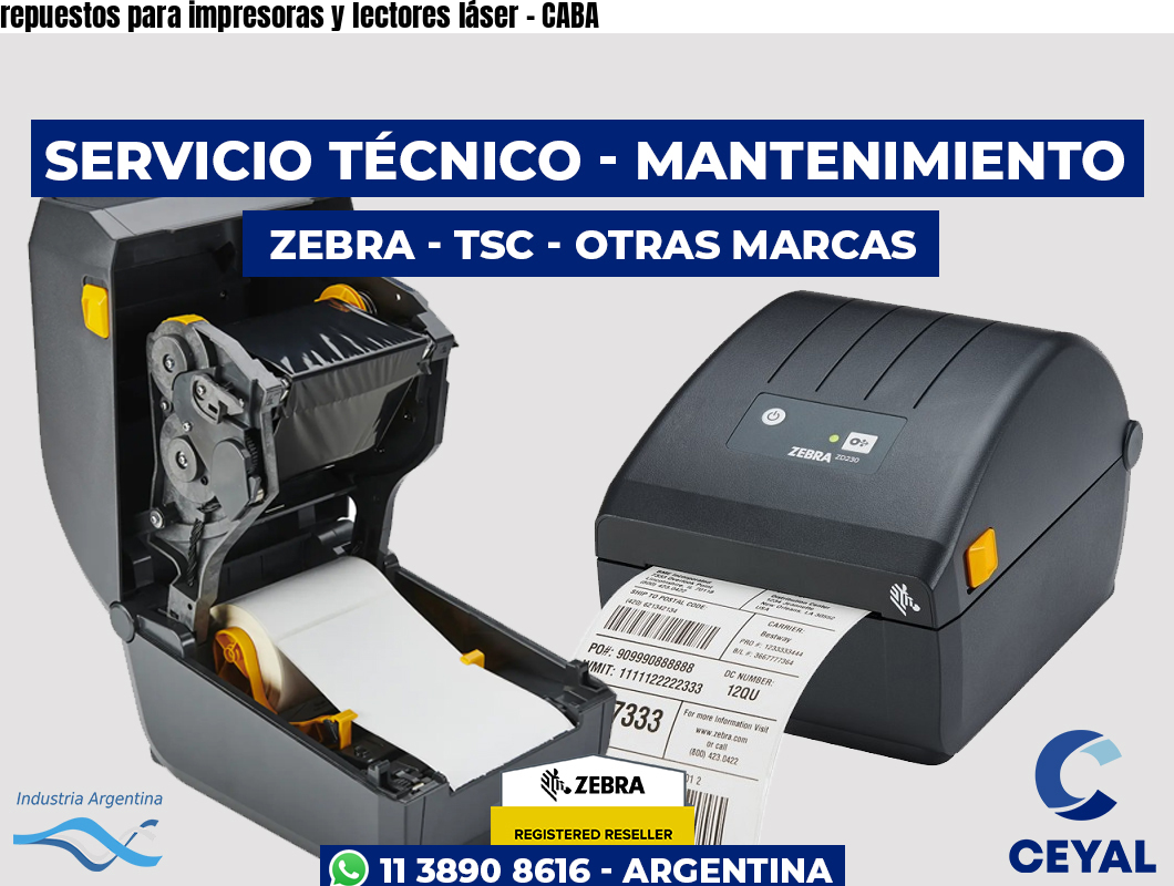 repuestos para impresoras y lectores láser – CABA