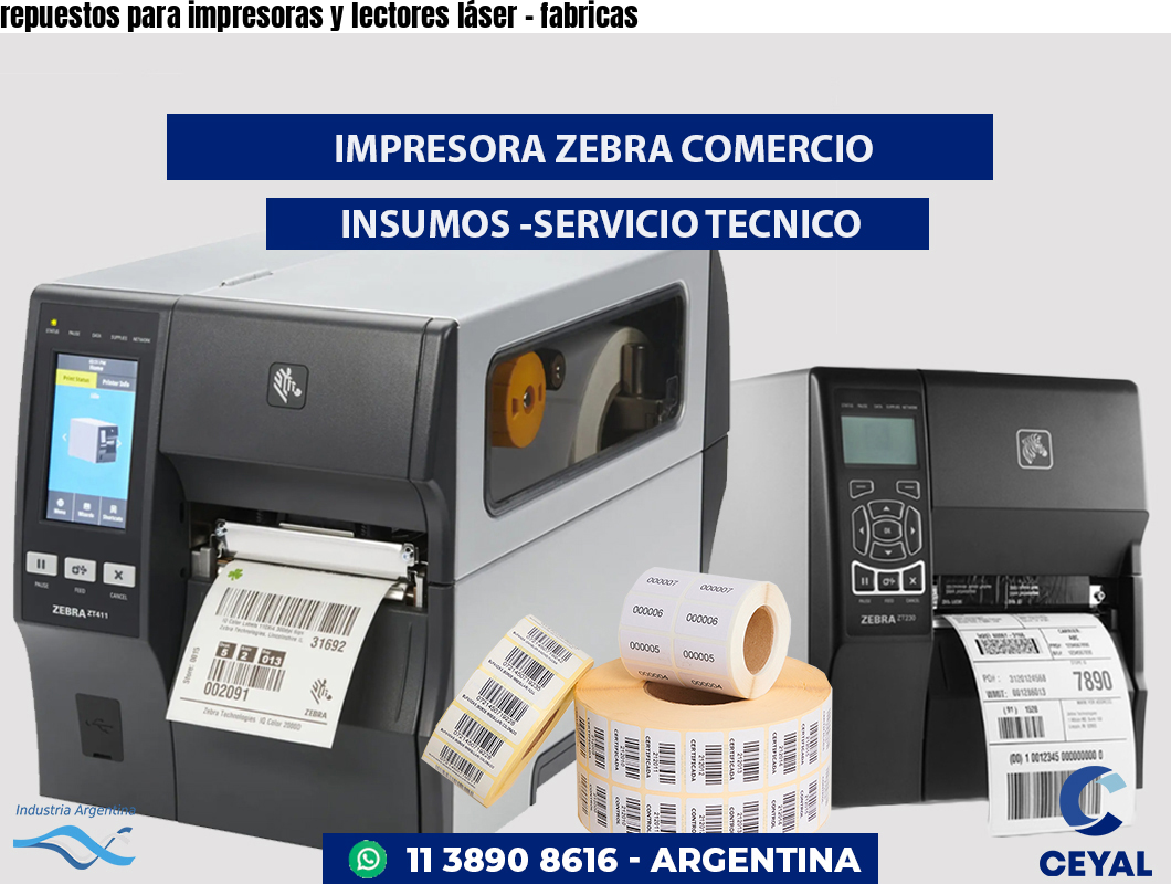 repuestos para impresoras y lectores láser - fabricas