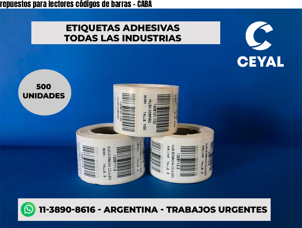 repuestos para lectores códigos de barras - CABA