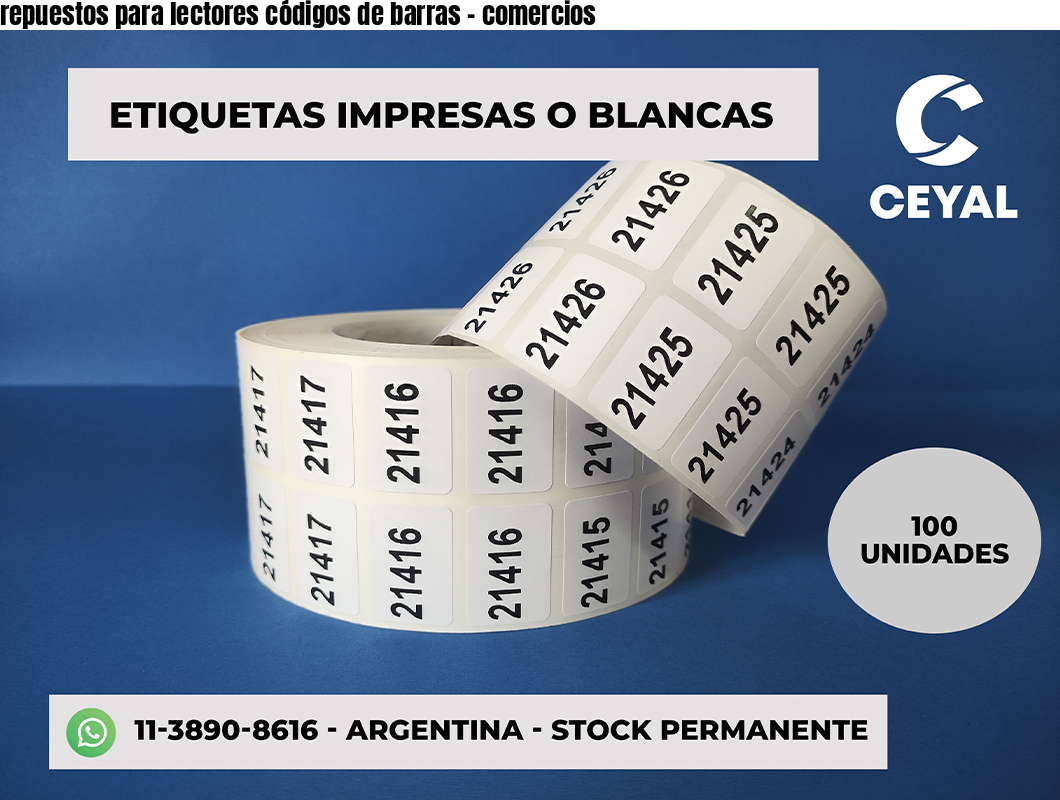 repuestos para lectores códigos de barras - comercios
