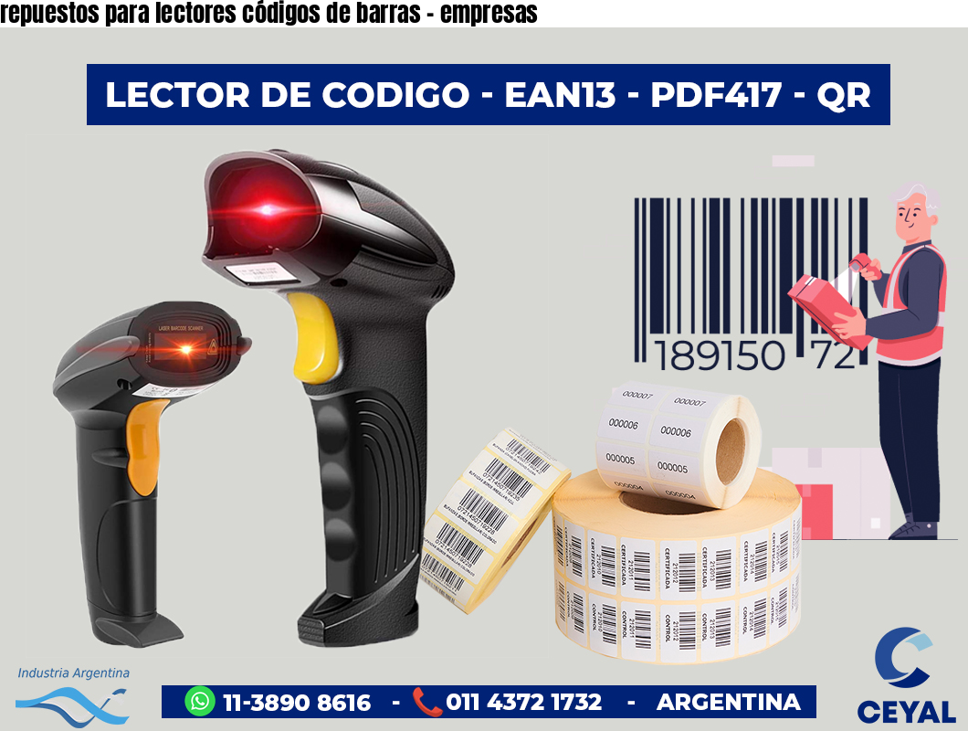 repuestos para lectores códigos de barras - empresas