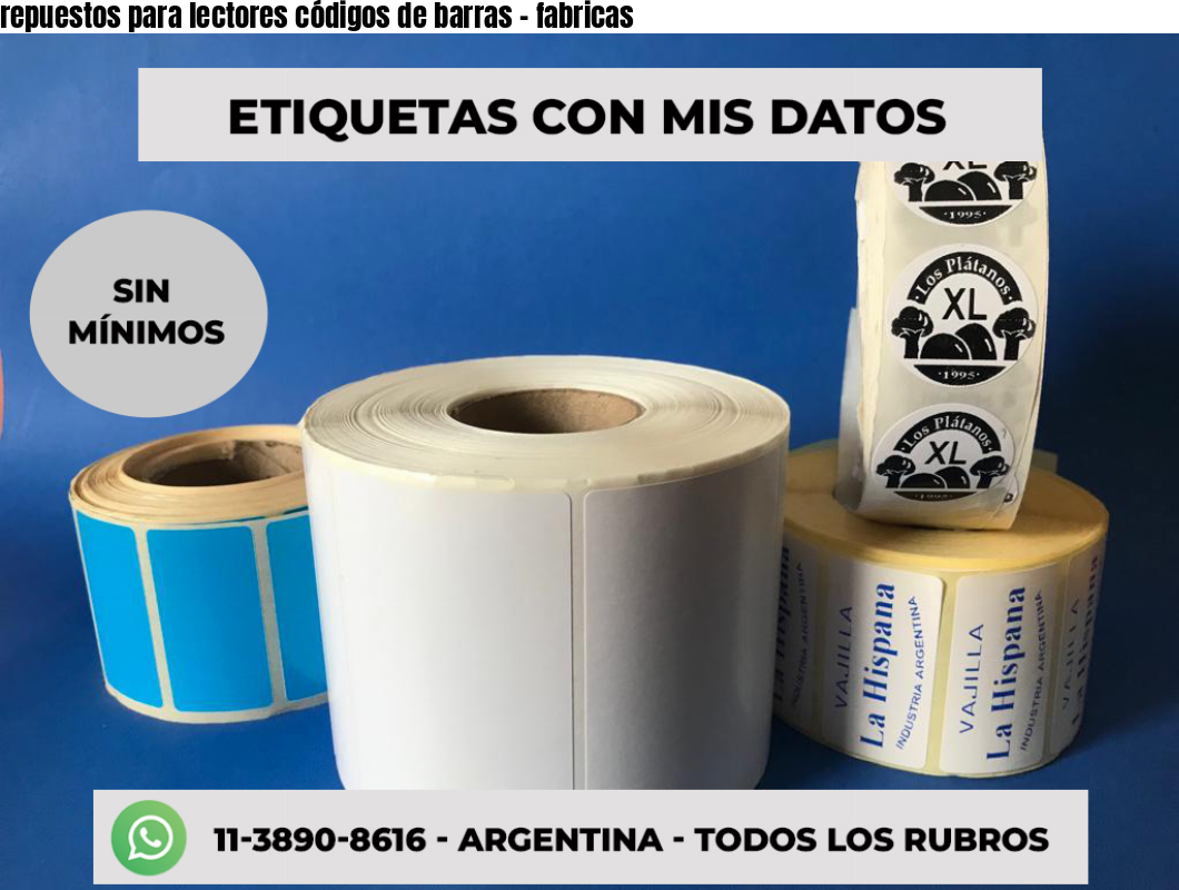 repuestos para lectores códigos de barras - fabricas