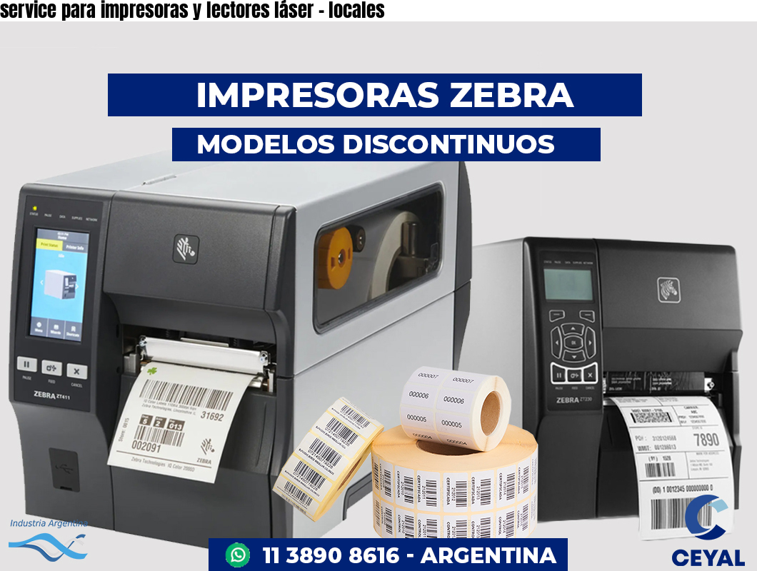service para impresoras y lectores láser - locales