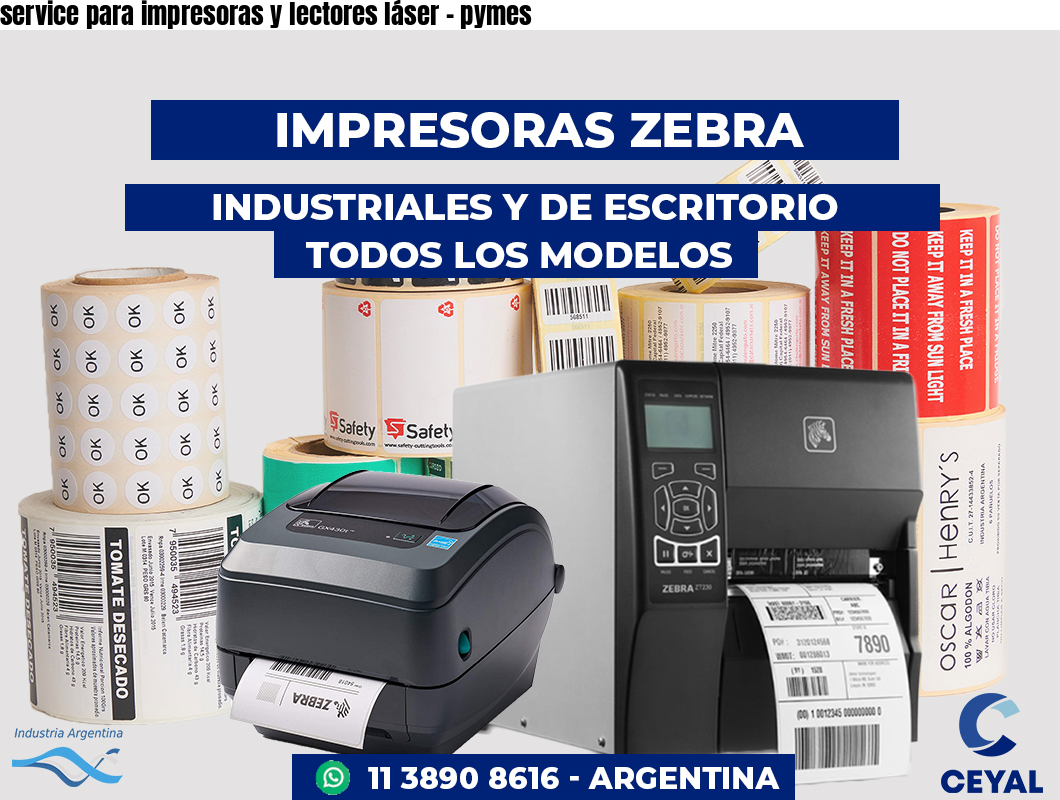 service para impresoras y lectores láser - pymes