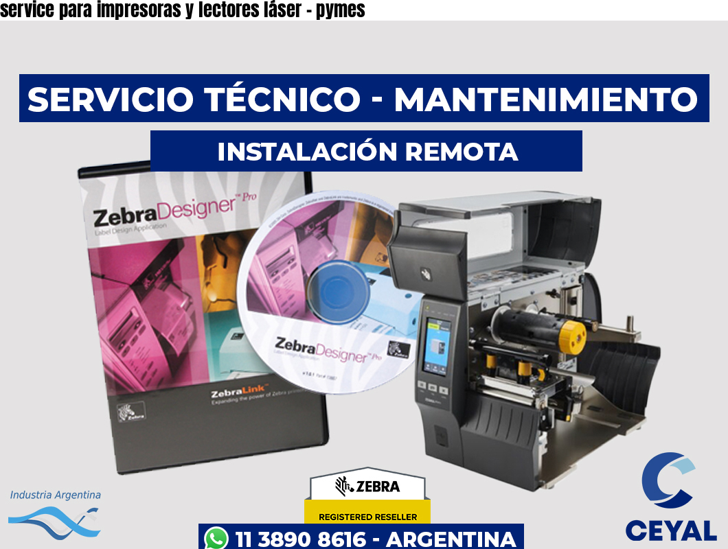 service para impresoras y lectores láser – pymes