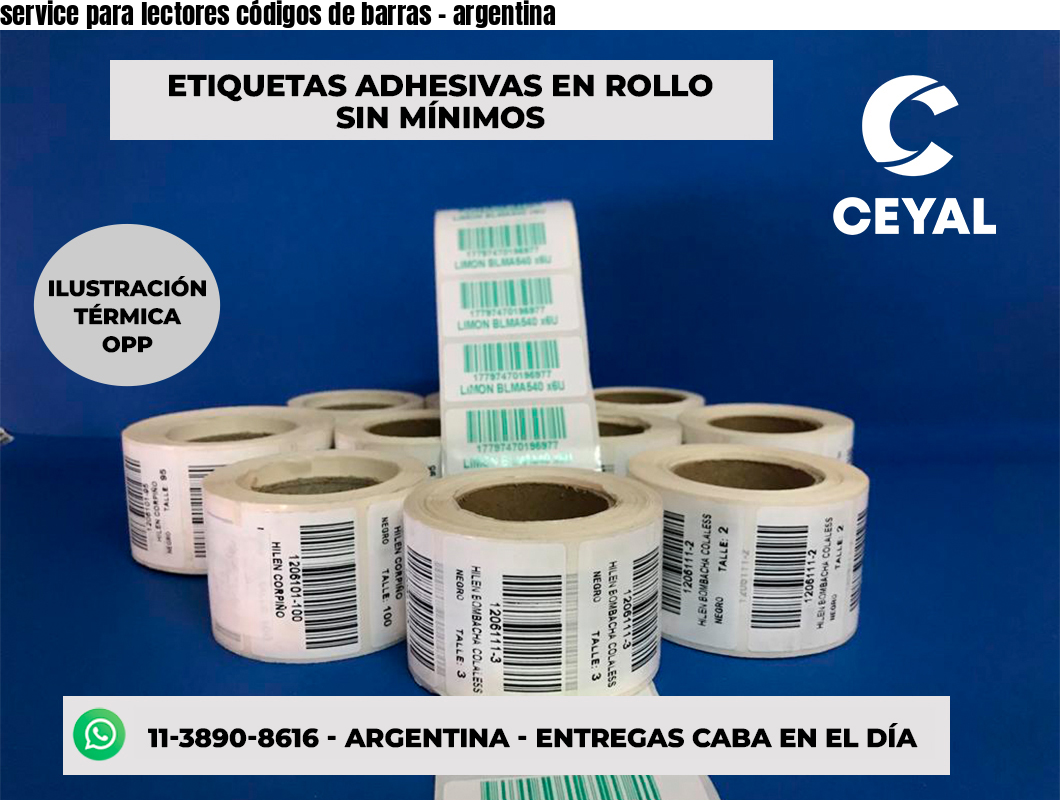service para lectores códigos de barras - argentina
