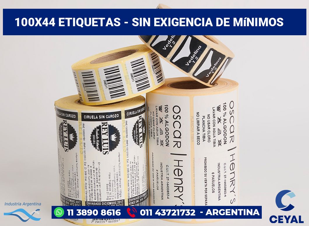 100x44 Etiquetas