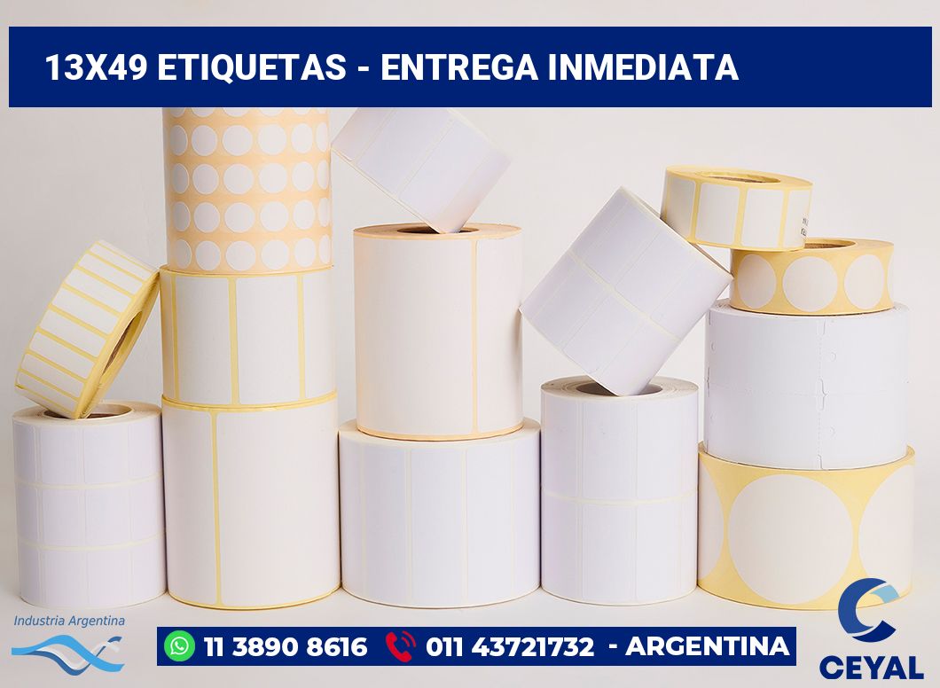 13×49 Etiquetas