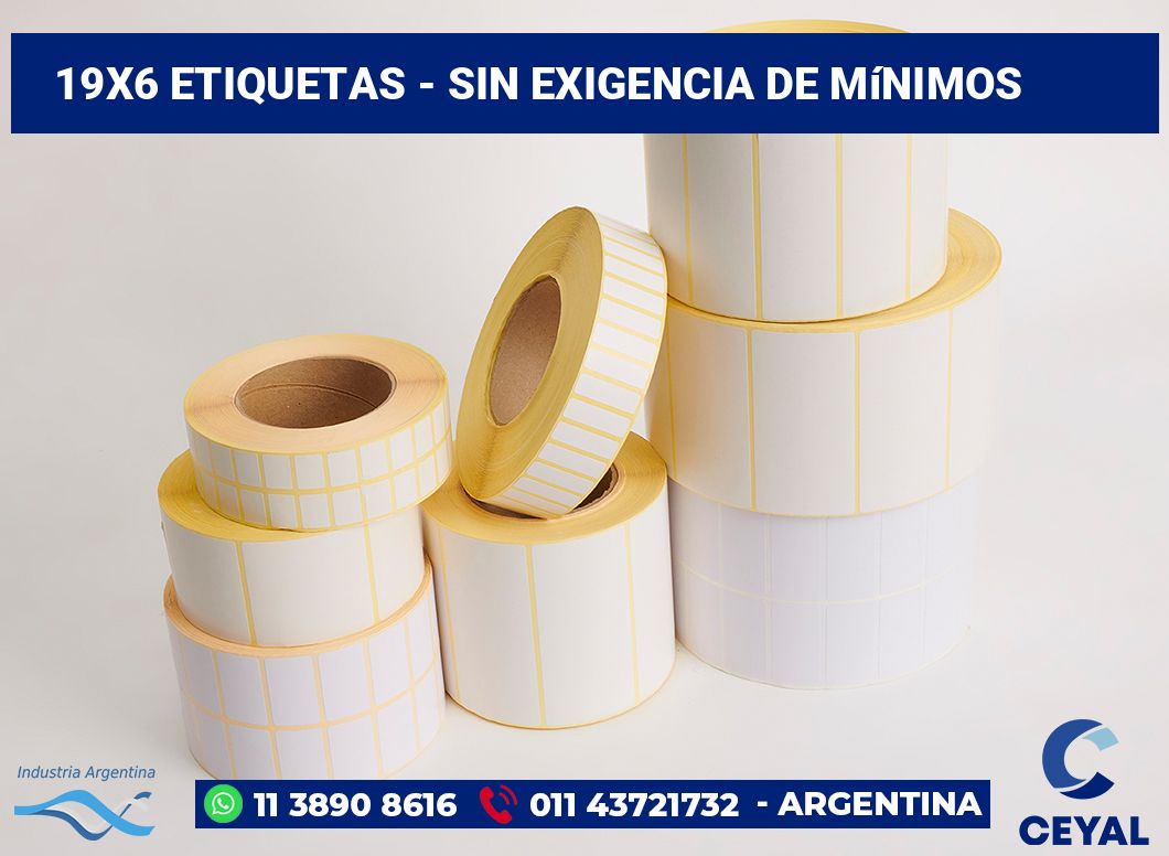 19×6 Etiquetas