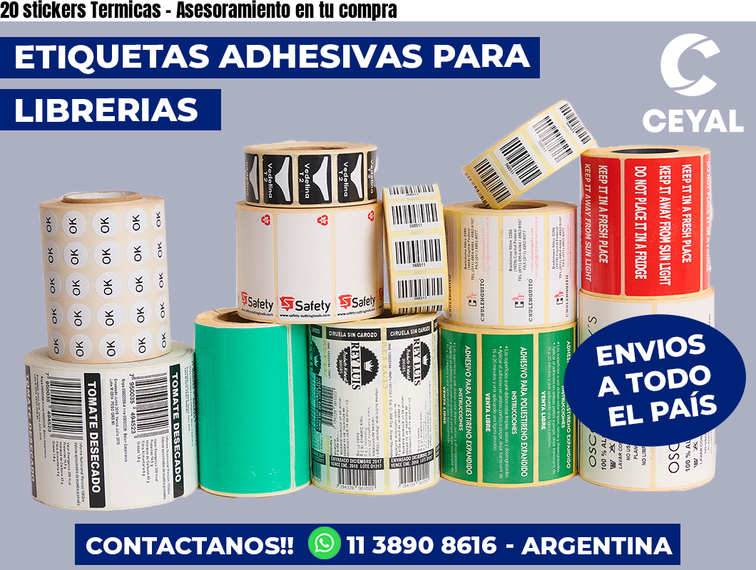 20 stickers Termicas - Asesoramiento en tu compra