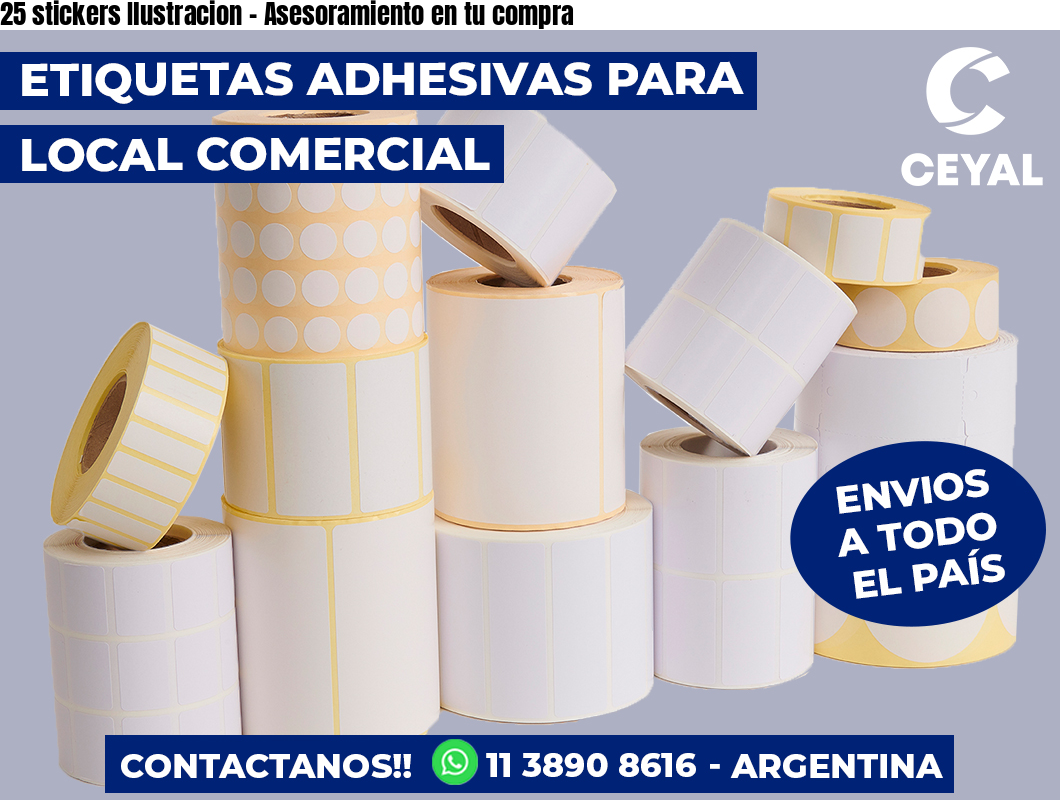 25 stickers Ilustracion – Asesoramiento en tu compra