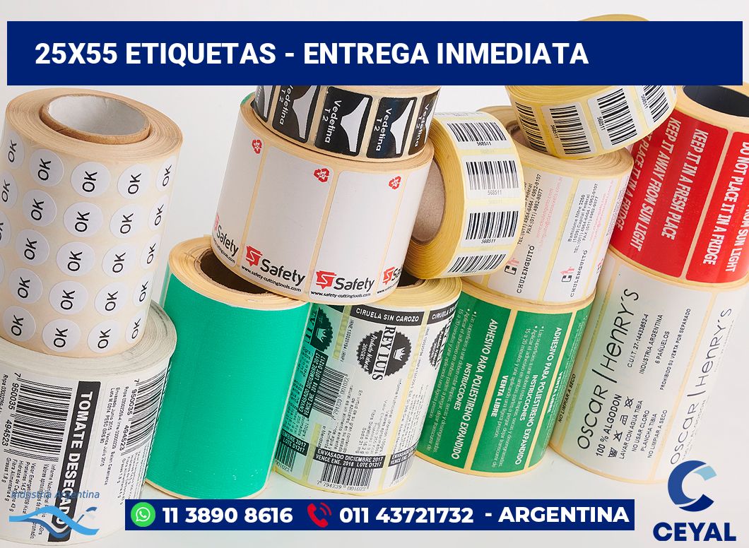 25x55 Etiquetas
