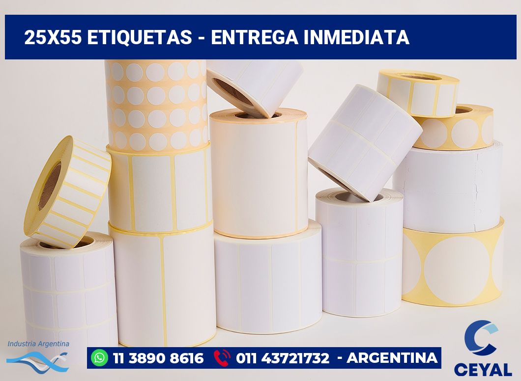 25×55 Etiquetas