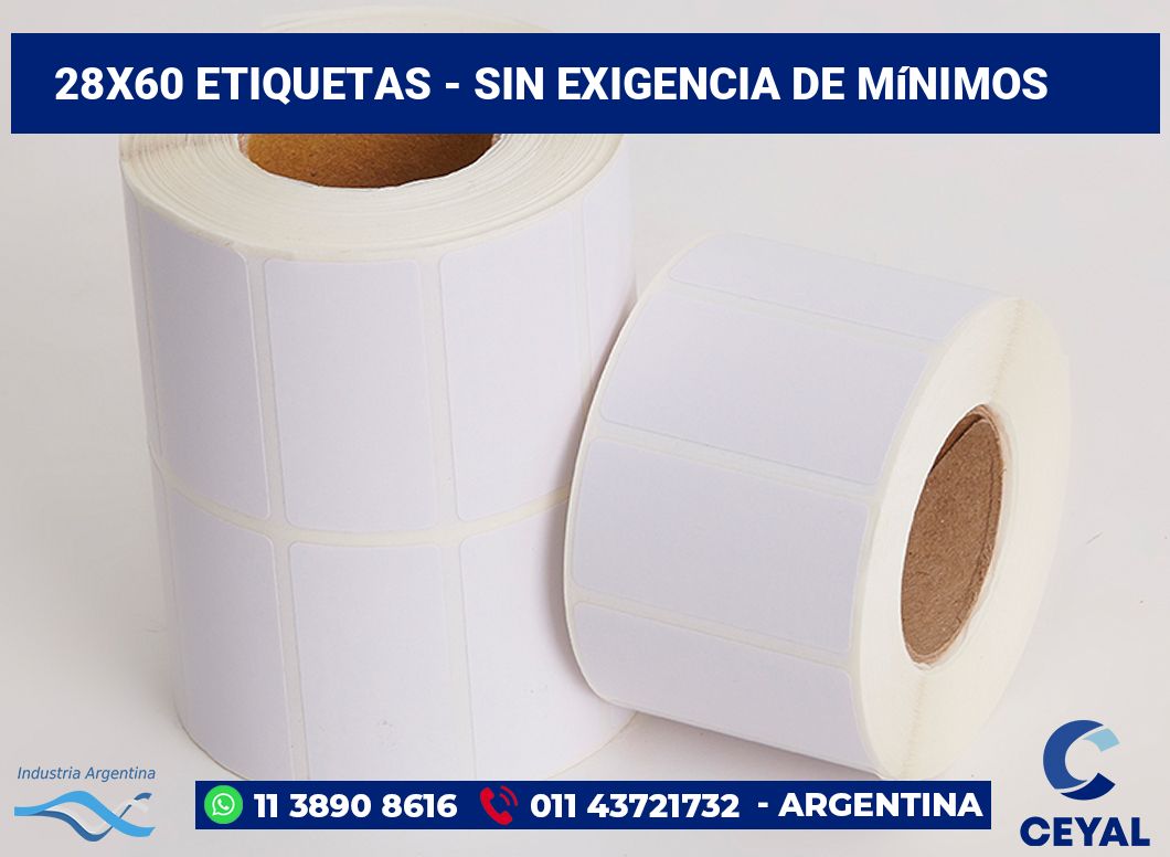 28x60 Etiquetas
