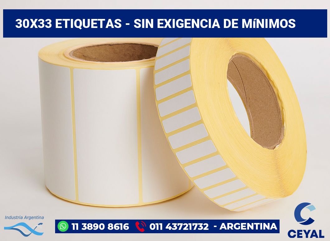 30x33 Etiquetas