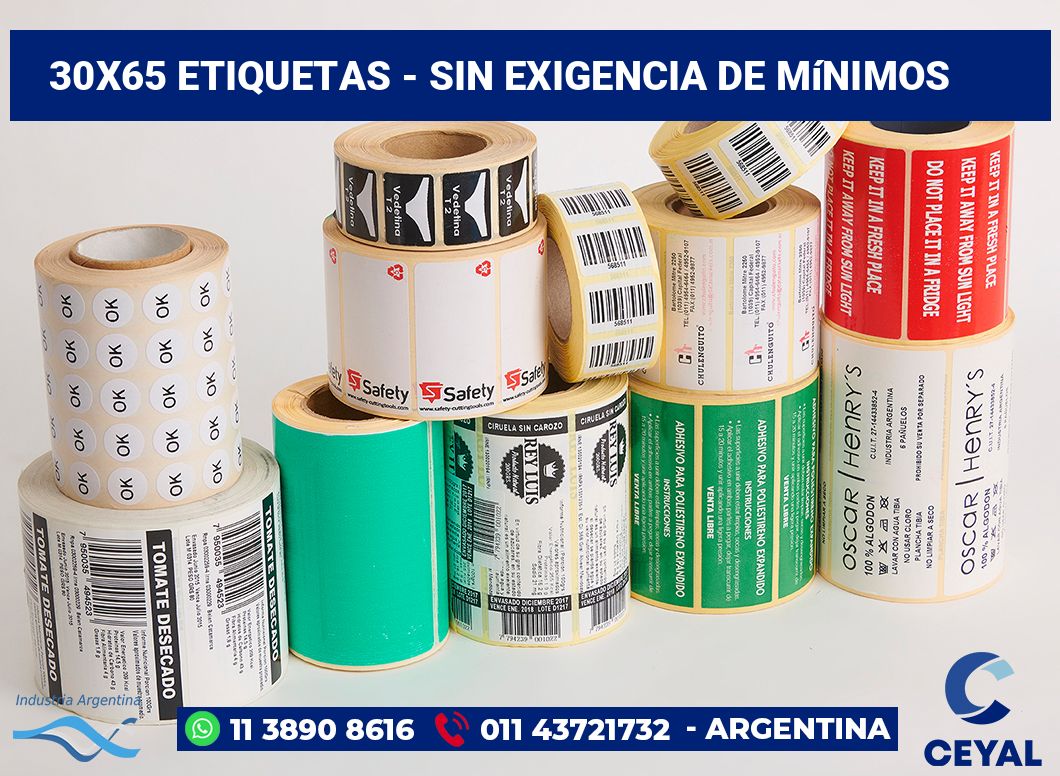 30x65 Etiquetas