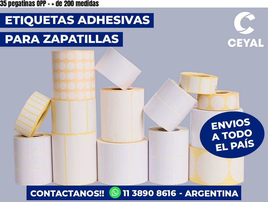 35 pegatinas OPP – + de 200 medidas