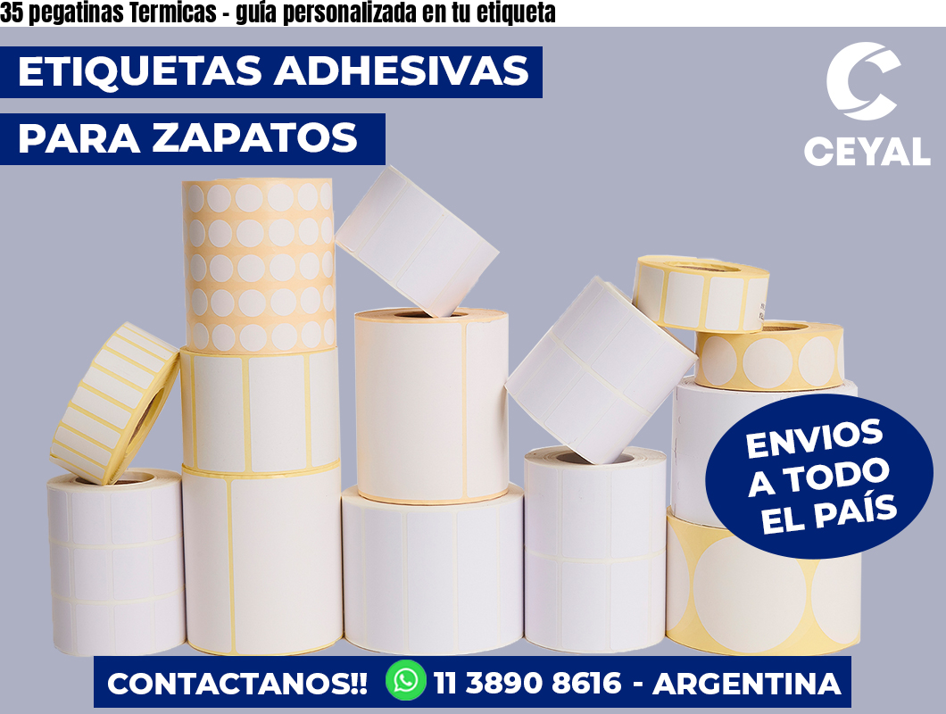 35 pegatinas Termicas - guía personalizada en tu etiqueta