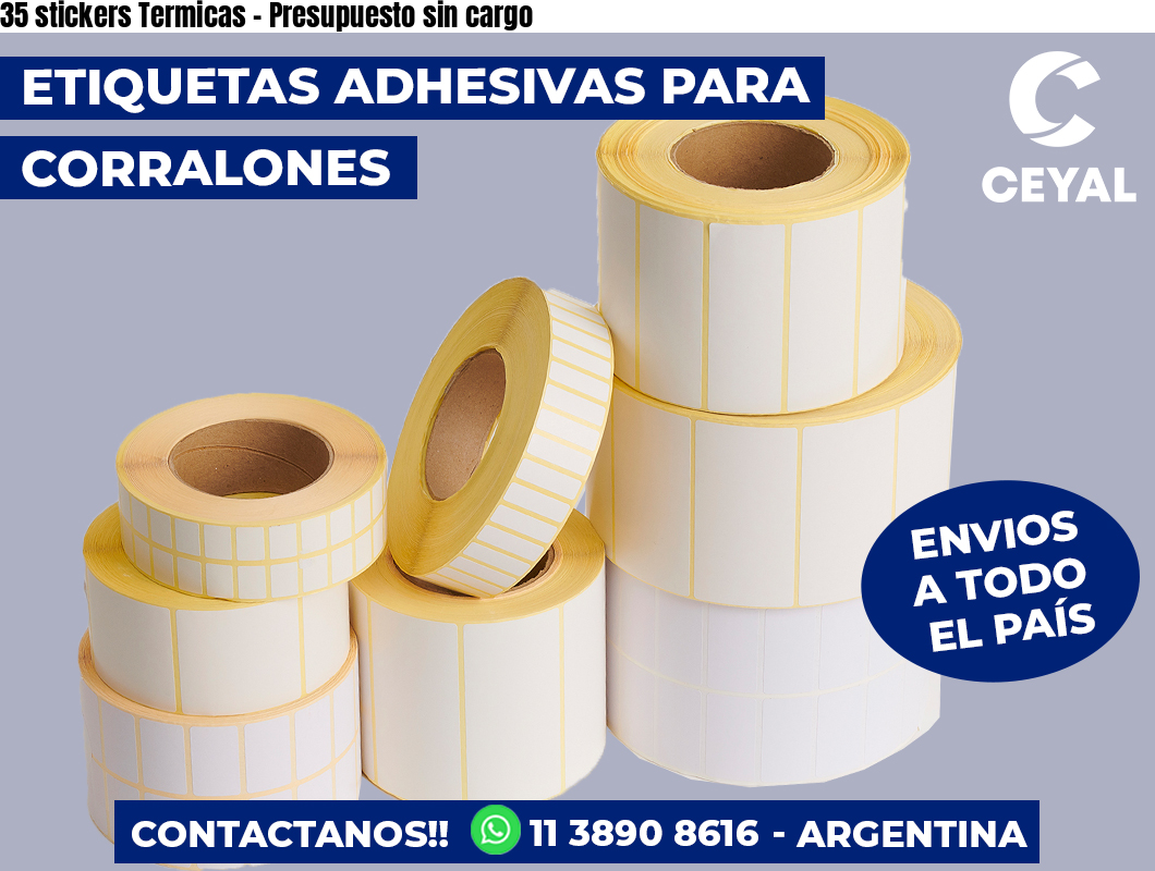 35 stickers Termicas – Presupuesto sin cargo