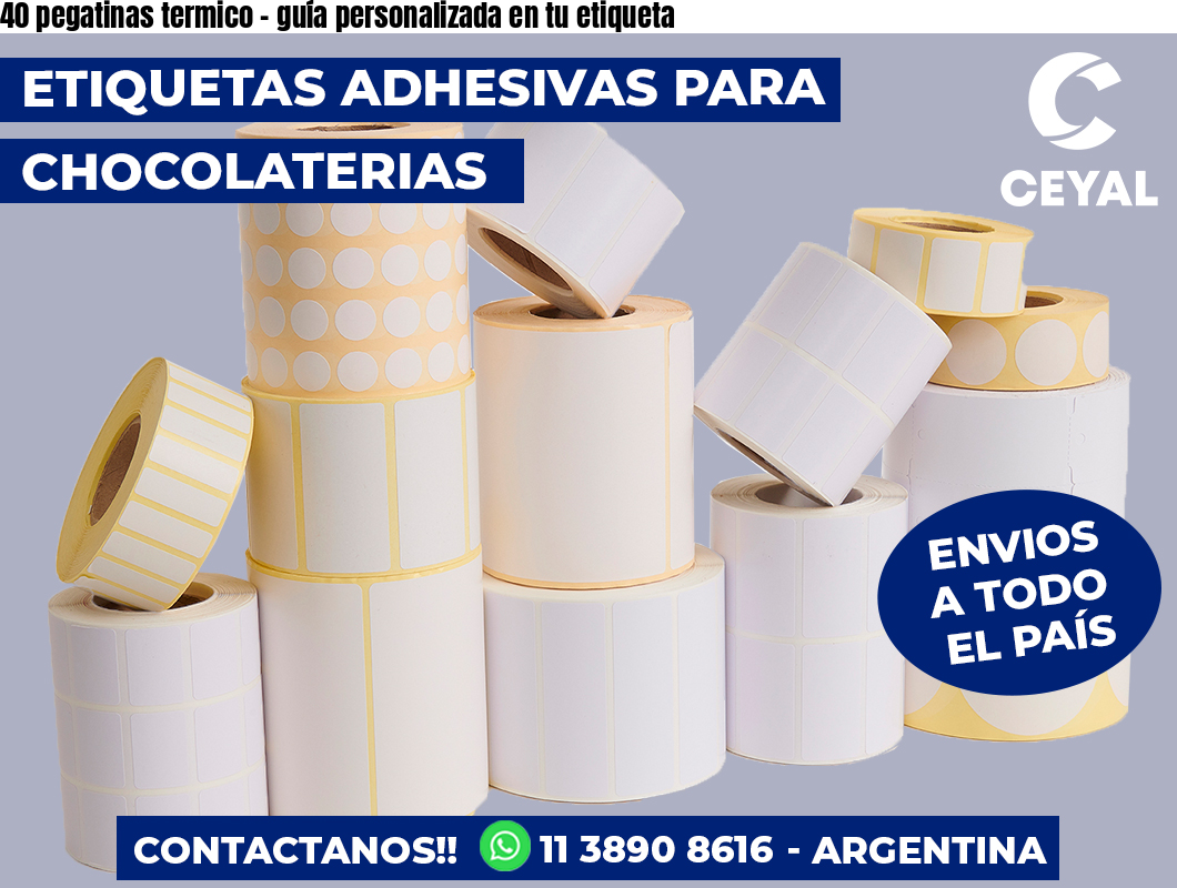 40 pegatinas termico – guía personalizada en tu etiqueta