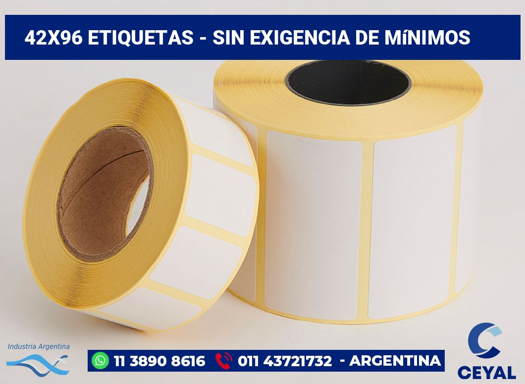 42×96 Etiquetas