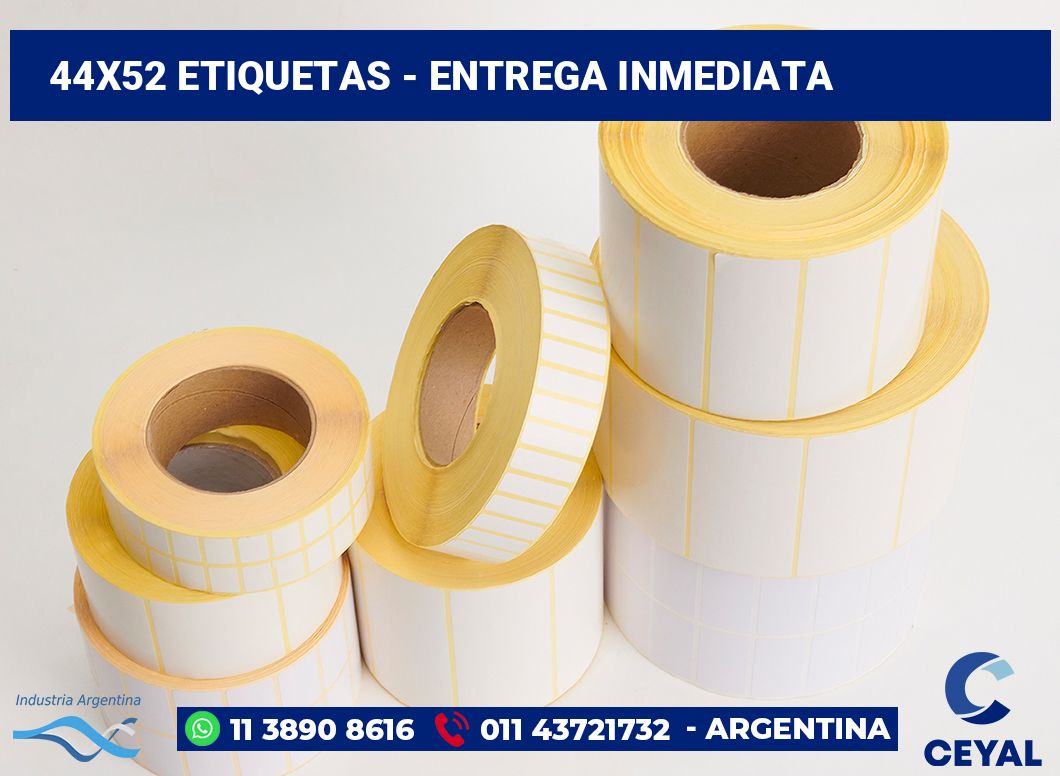44×52 Etiquetas
