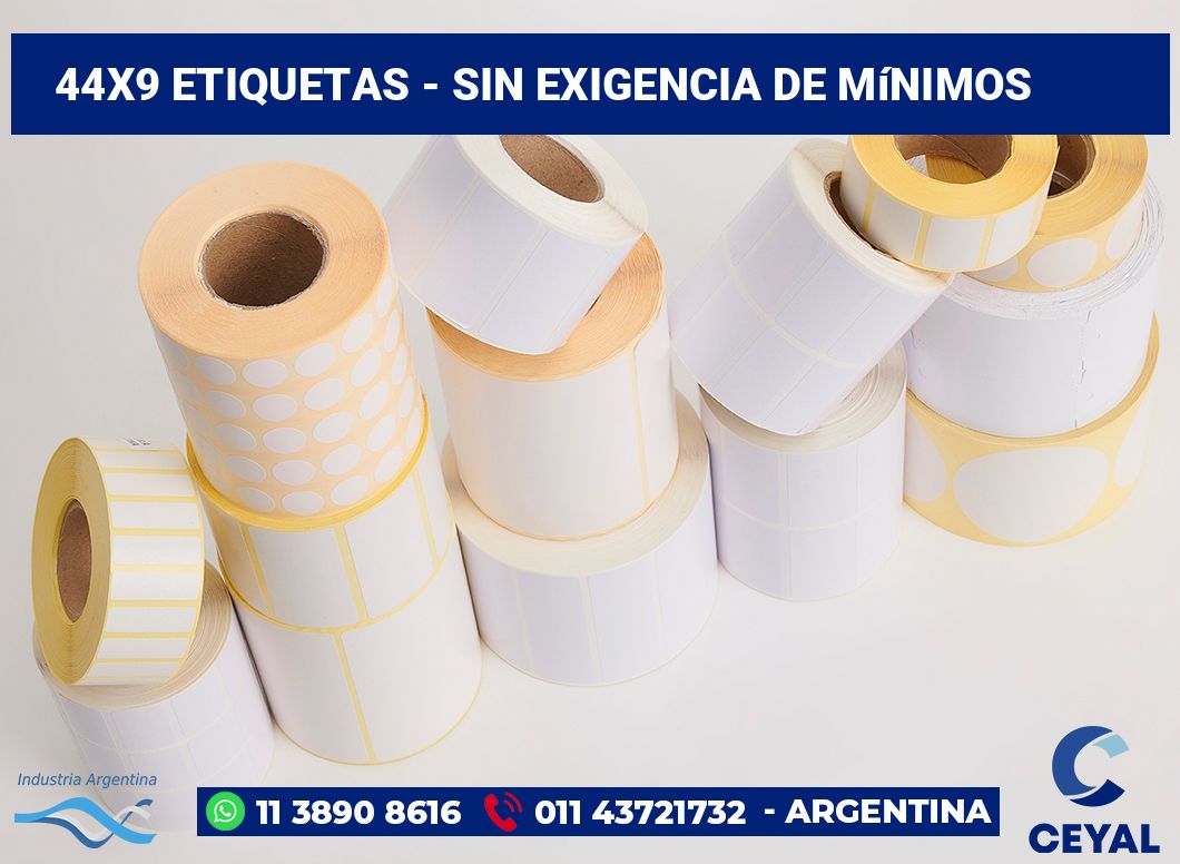 44x9 Etiquetas