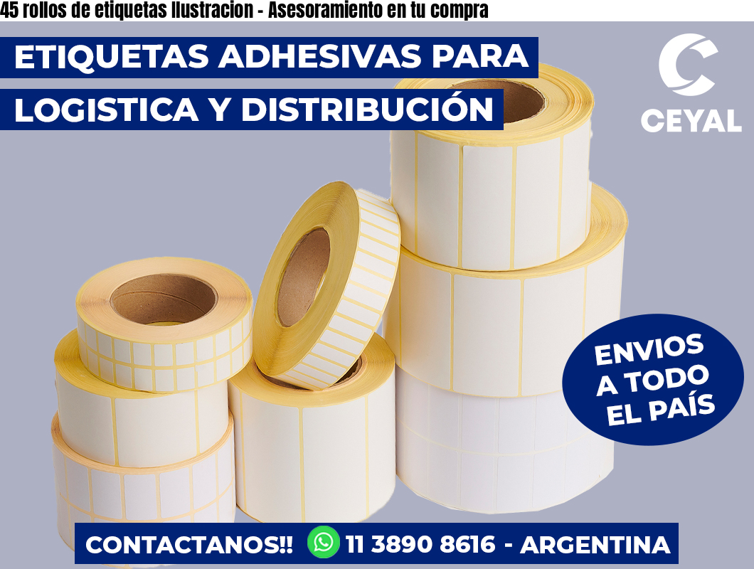 45 rollos de etiquetas Ilustracion – Asesoramiento en tu compra