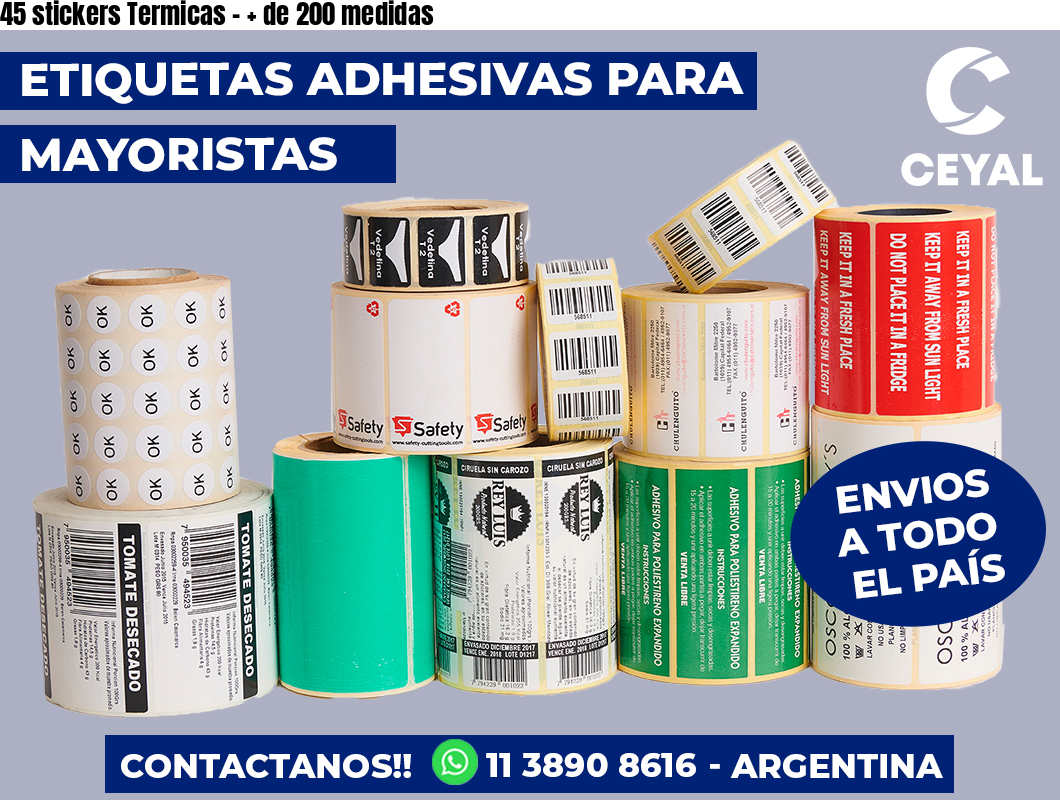 45 stickers Termicas - + de 200 medidas