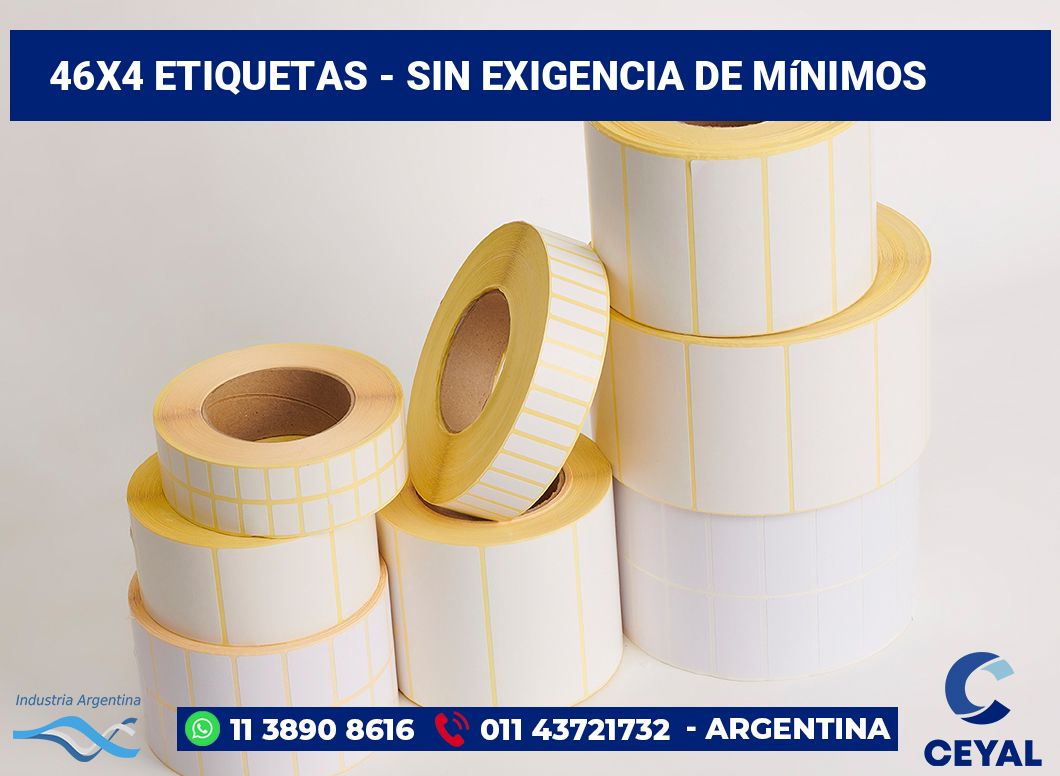 46×4 Etiquetas
